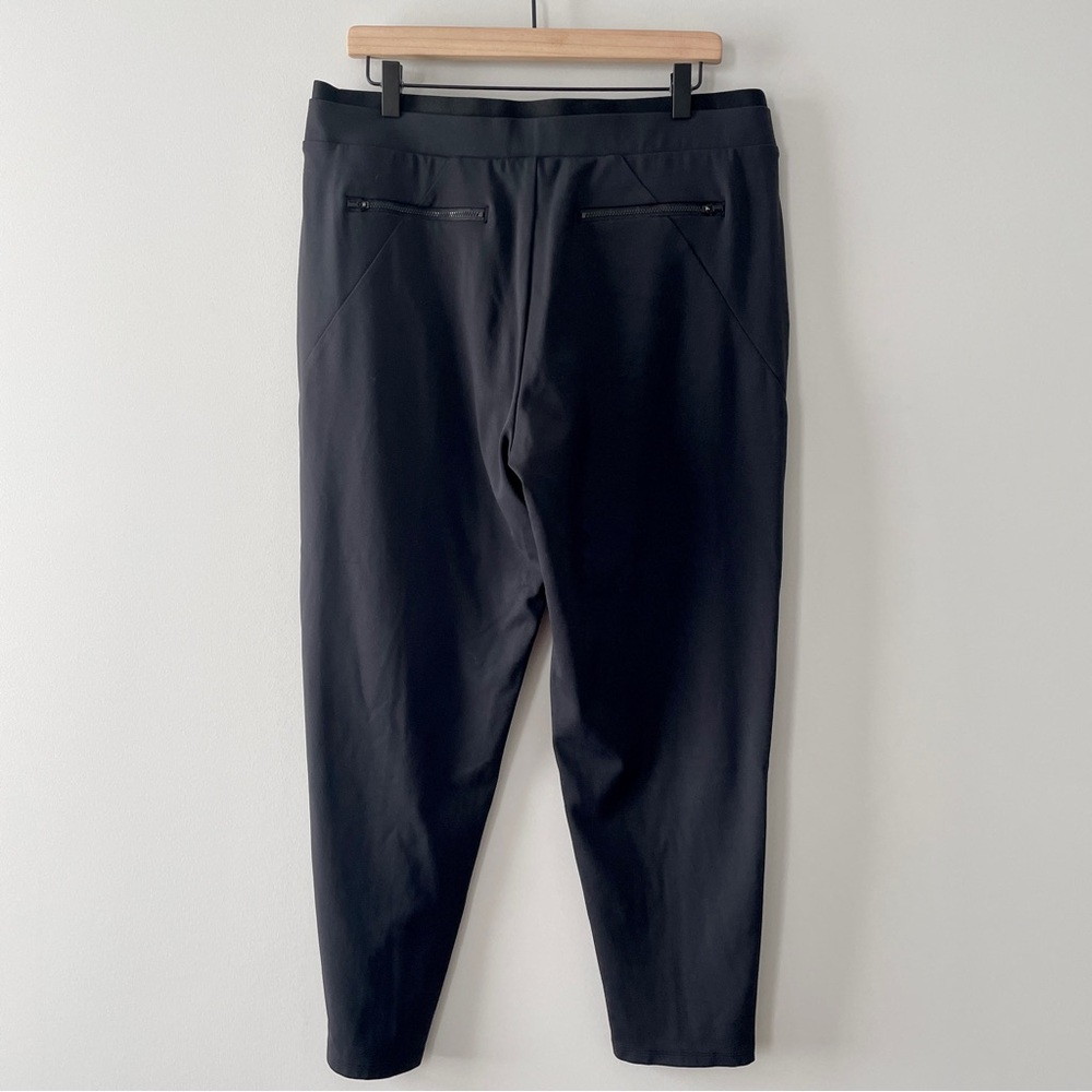 Athleta Venice Black Cropped Ponte Pants-size Large - Picture 3 of 8